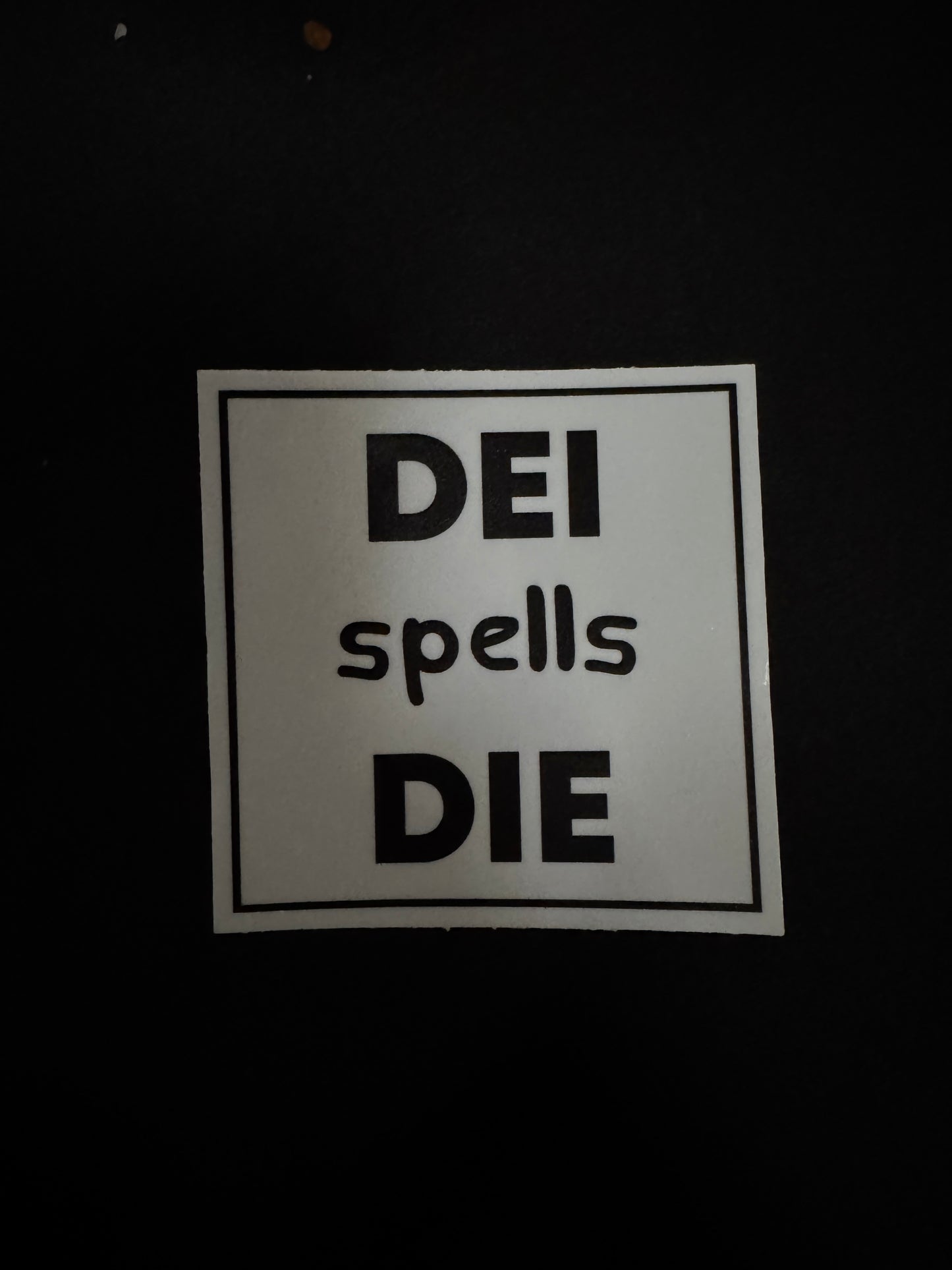 DEI Spell DIE - Bumper/Laptop Sticker (2025)